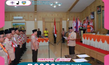 Pelantikan Pengurus Mabicab, Kwarcab, LPK dan DKC Sarolangun Masa Bakti 2022-2027