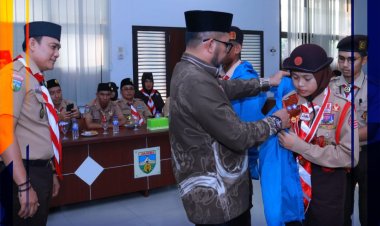 Ka. Kwarda Jambi Lepas Sebelas Peserta Jambore Dunia ke-25 tahun 2023 utusan Kwarda Jambi