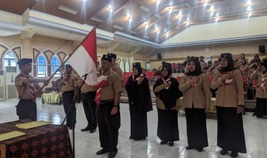 Ka. Kwarda Jambi menghadiri Upacara Pelantikan Mabigus, Pembina, Dewan Ambacana Pangkalan Universitas Jambi Tahun 2023.