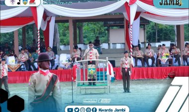 Lomba Tingkat (LT) IV Kwarda Jambi Tahun 2022 resmi di tutup.