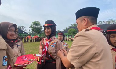 MTs N 4 Sarolangun Lantik 27 Pramuka Penggalang Persiapan dukung 2.805 Pramuka Garuda SIMPATIK