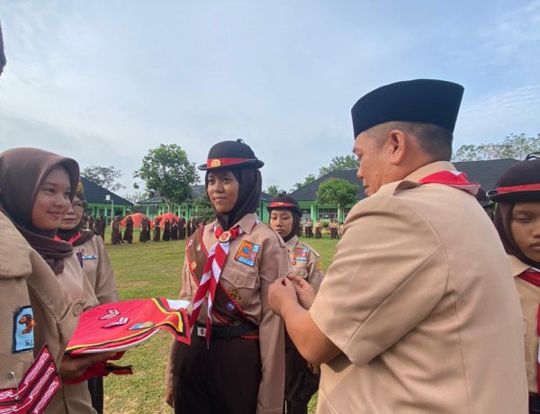 MTs N 4 Sarolangun Lantik 27 Pramuka Penggalang Persiapan dukung 2.805 Pramuka Garuda SIMPATIK