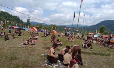 Ngulik, Serunya Hari Pramuka ke-63 Tahun 2024 Di daerah Bukit dan Gunung Berjajar. Muara Madras Jangkat