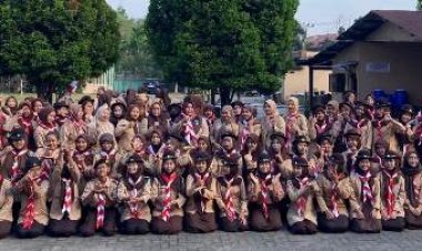 Harus Percaya, Upacara Hari Pramuka Ke-63 Di Gudep ini, Lebih Rame Pramuka Puterinya
