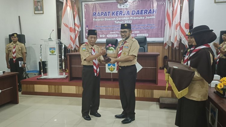 Ka. Mabida Jambi Buka Rakerda Kwarda Gerakan Pramuka Jambi Tahun 2022