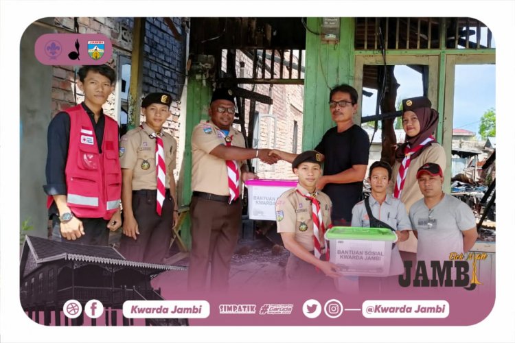 Kwarda Jambi Peduli Korban Bencana Kebakaran di Tanjung Jabung Barat