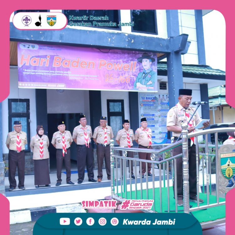 Kwarda Gerakan Pramuka Jambi Peringati Hari Baden Powell ke-166