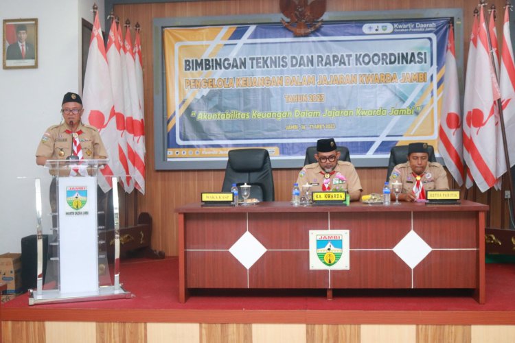 Bimbingan Teknis dan Rapat Koordinasi Pengelolaan Keuangan dalam Jajaran Kwarda Jambi Tahun 2023 