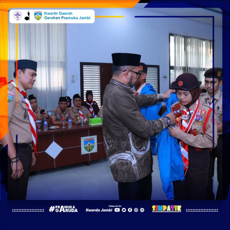 Ka. Kwarda Jambi Lepas Sebelas Peserta Jambore Dunia ke-25 tahun 2023 utusan Kwarda Jambi