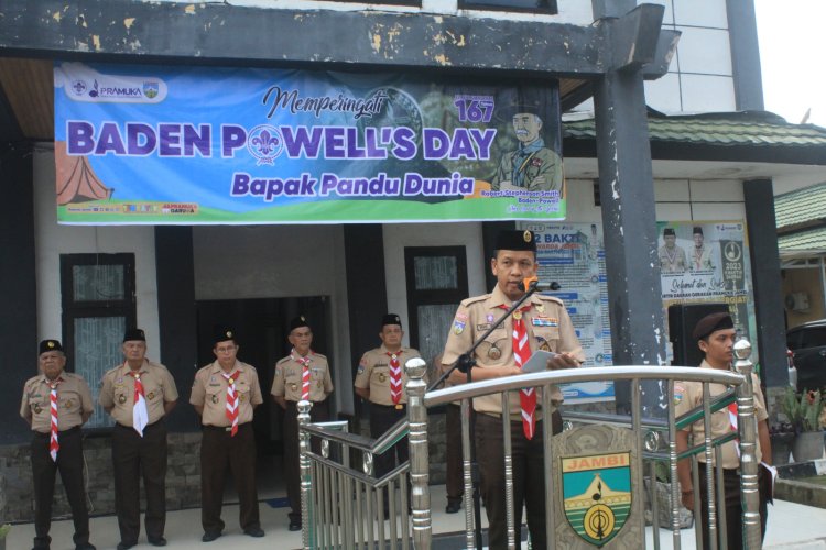 Upacara Peringati Hari Baden Powell ke-167 Tahun 2024 Kwarda Jambi