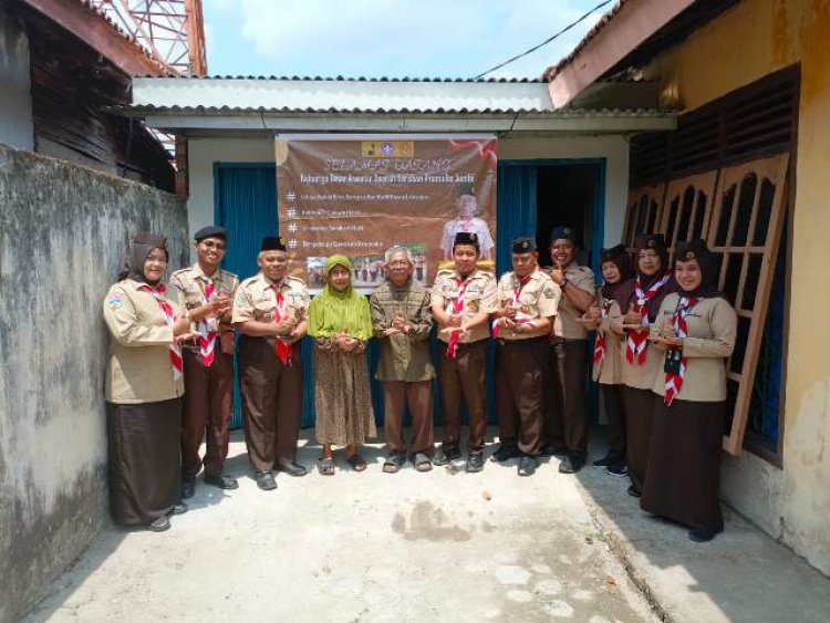 Masih Rangkaian Hari Pramuka ke-63, Pengurus Kwarda Jambi Kunjungi Tokoh Pramuka Jambi