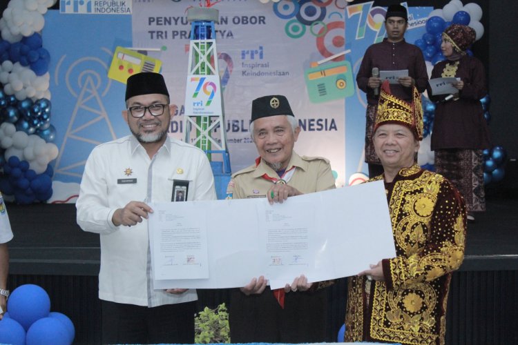 Penandatanganan MOU Kwarda Jambi Dengan LPP RRI Jambi