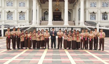 Waka Komunikasi Teknologi dan Informasi  Kwartir Daerah Gerakan Pramuka Jambi, Hadiri Upacara Hari Sumpah Pemuda