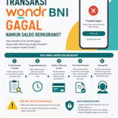 BNI gagal transfer tapi saldo tetap terpotong