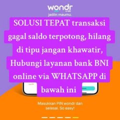 BNI-Apa solusi atasi transaksitransfer gagal tapi saldo terpotong