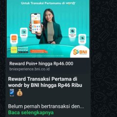 Saat transfer bni salah